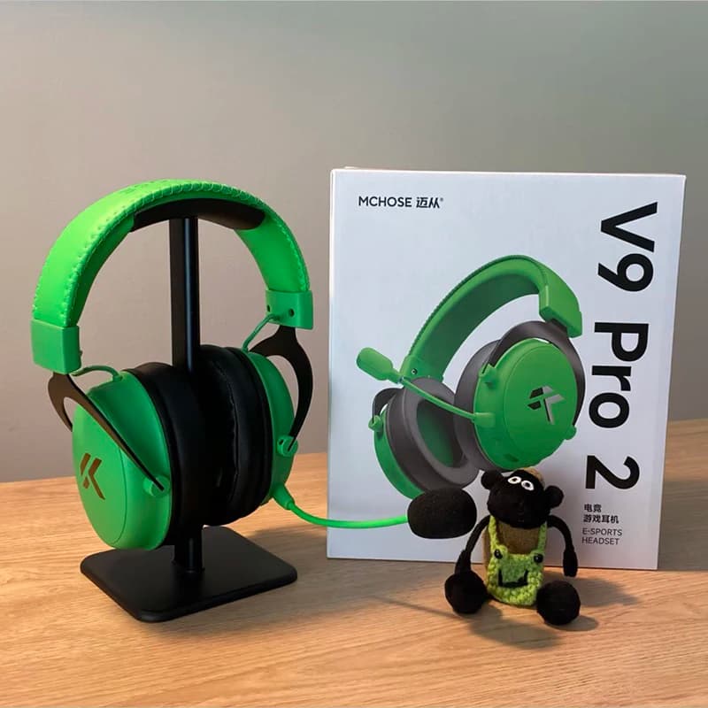 New Upgraded Mchose V9 Pro 2 Gaming Headset, Over-Ear, Quad-Mode, Wireless, 360-Degree Noise Cancelling, Long Battery Life