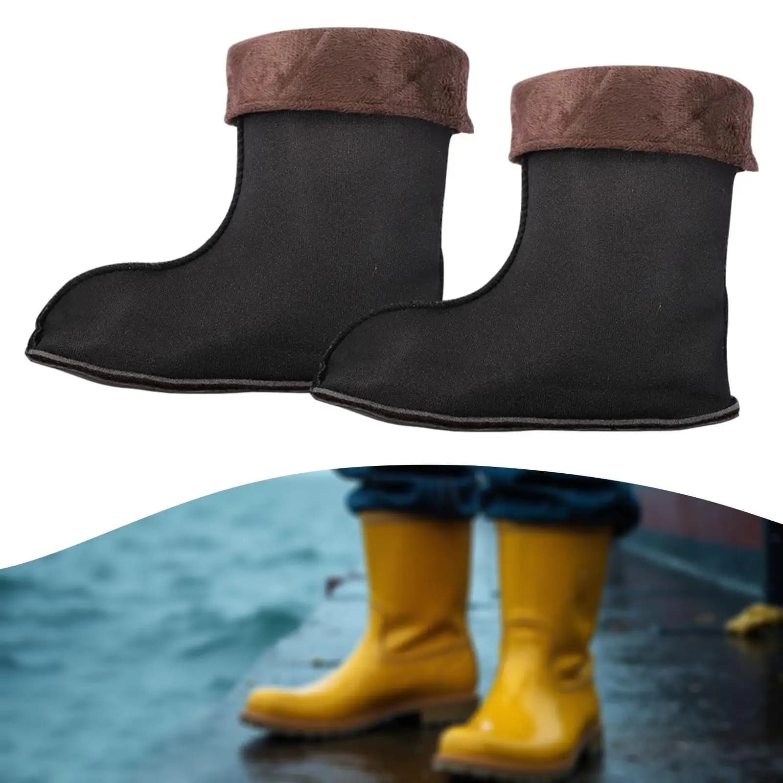 Outdoor Fishing Thicken Thermal Boot Liners Insulated Warm Socks Inserts for Women Winter Backpacking Hiking Boots