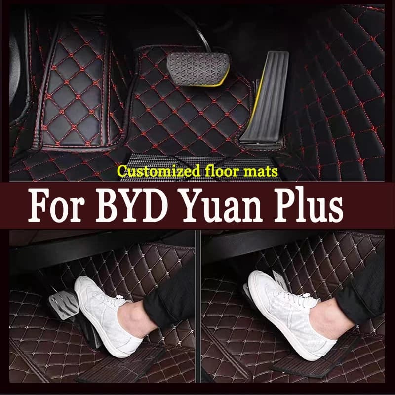 Tappetino per bagagliaio posteriore per BYD Yuan Plus Atto 3 2021 ~ 2023 Tappetini antiscivolo per auto Tappetino per auto Tappetini per auto Accessori per auto