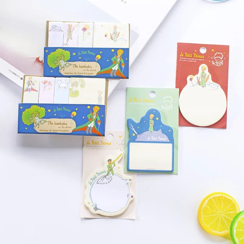 Simpatico adesivo Kawaii Little Prince Memo Pad Planner Sticky Note Segnalibro adesivo Materiale scolastico per ufficio Cancelleria