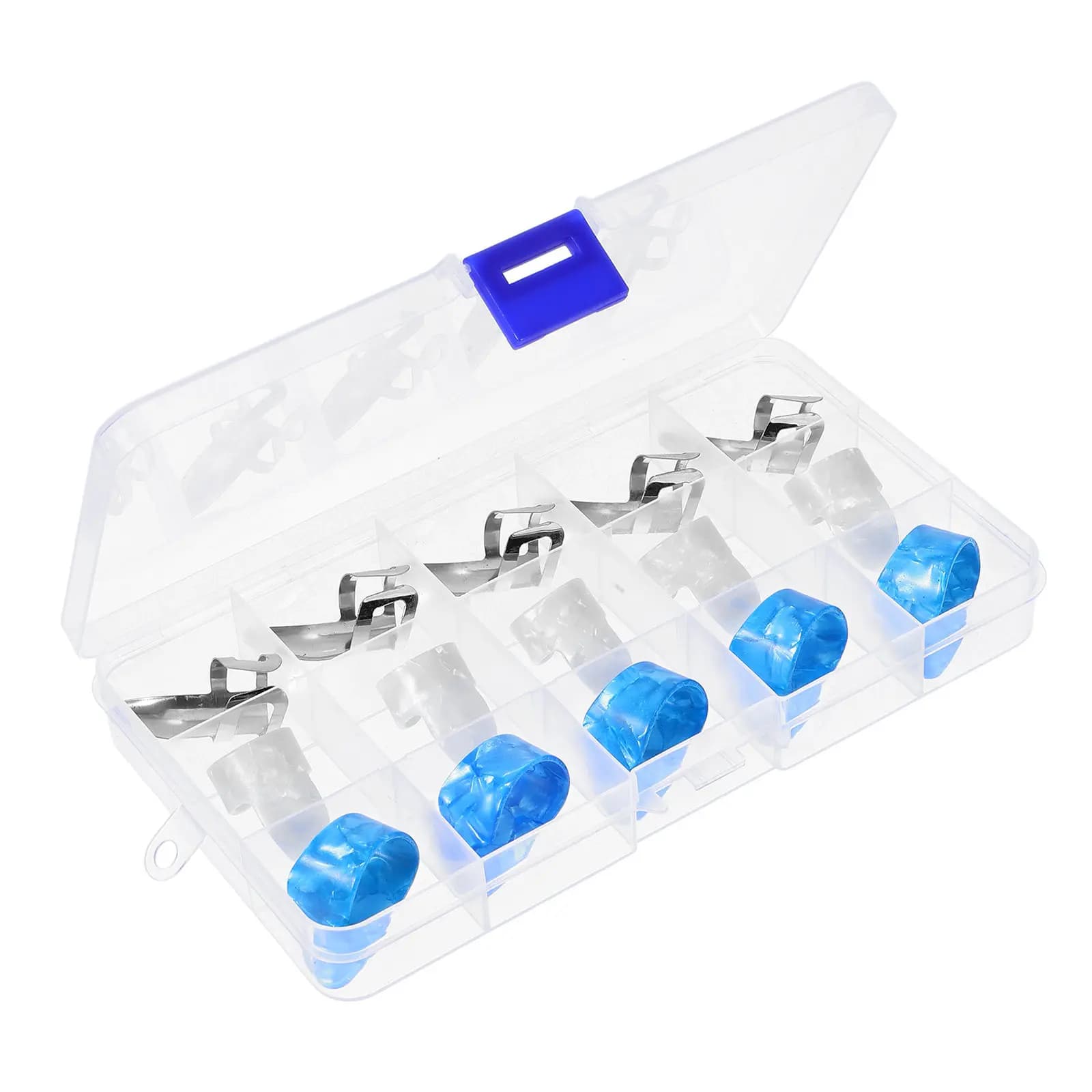 Set di 15 Plettri per Chitarra in Acciaio Inox e Celluloide, Ultra Sottili e Leggeri, Comodi per le Dita, Uso Professionale