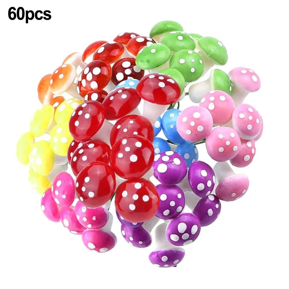 Hot Sale Parts House Decoration Artificial Fungus Ornament Miniature Plant Resin Simulation Succulent Assembly