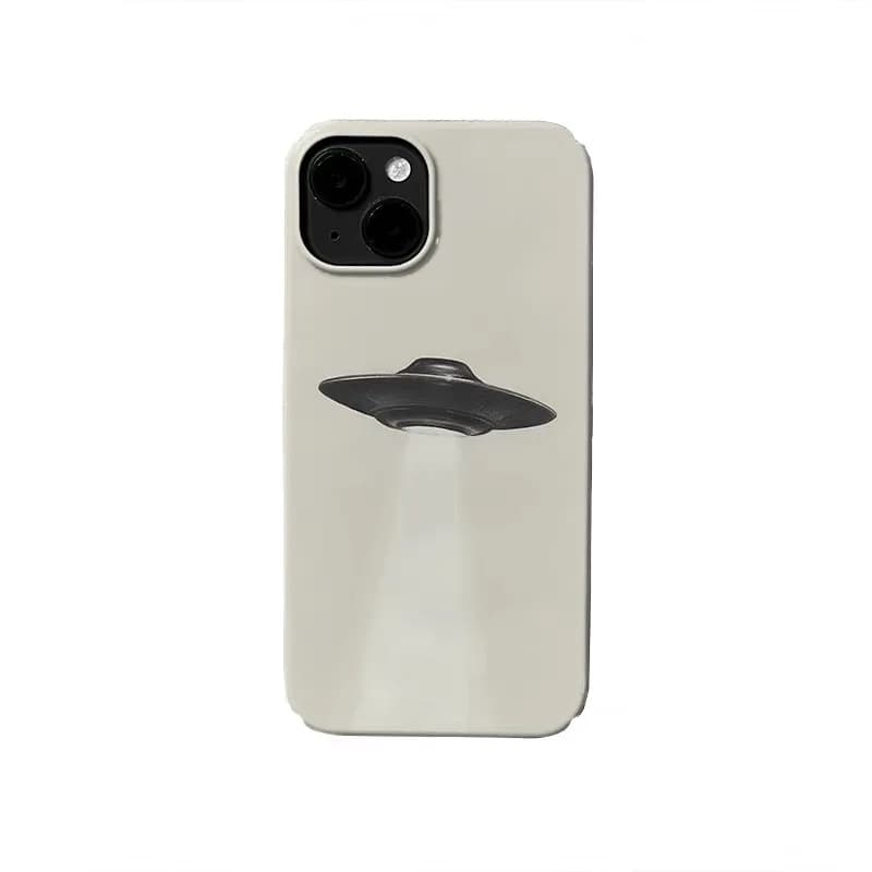 Custodia per telefono UFO con design di nicchia coreano per IPhone 17 16E 15 14 Plus 13 Mini 11 Pro Max 12 Pro Cover posteriore XS XR SE Custodia