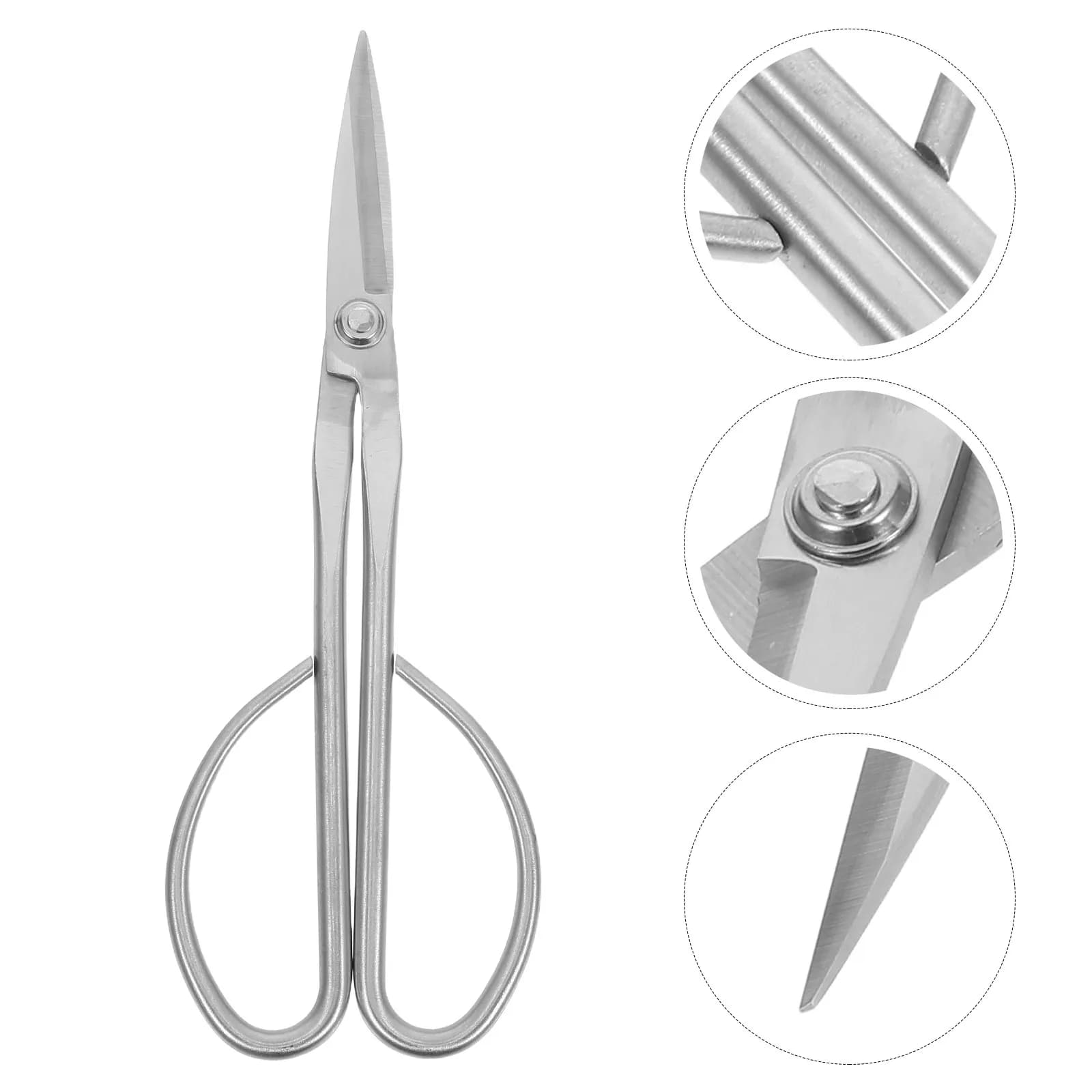 Forbici da Giardino in Acciaio Inox, Cesoie per Bonsai con Lame Affilate e Impugnatura Ergonomica, Attrezzi per Potatura