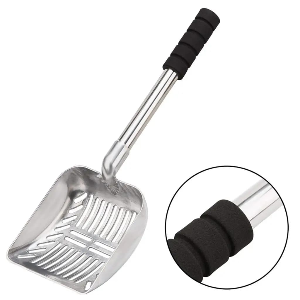 Stainless Steel Cat Litter Scooper Flexible Adjustable for Litterbox Kitty Supplies