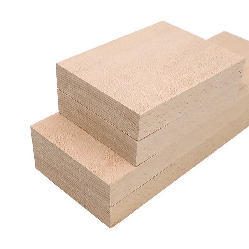 1 Pezzo Blocco di Legno da Intaglio in Faggio dell'Europa Orientale, Pannello a Strisce, Materiale per Artigianato Fai-da-Te, Blocco Non Trattato per Intaglio