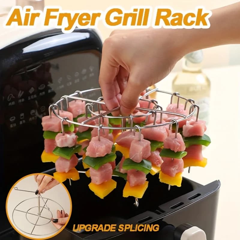 Air Fryer Grill Stainless Steel Grill Outdoor Barbecue Spiedini Vertical Tool Rack Oven Barbecue Spiedino