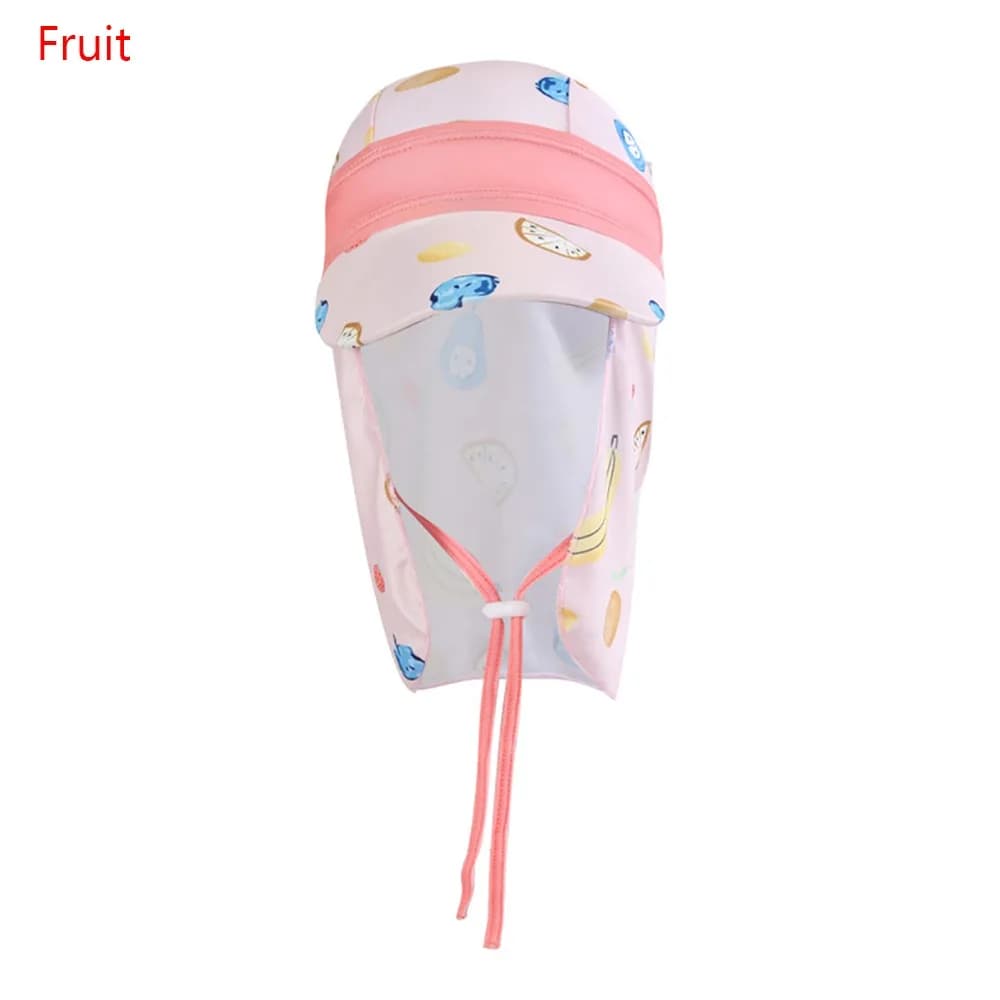 Children's Swimwear Windproof Protection for Neck UV Protective Hat Breathable Shoulder Sunset Hat Adjustable UV Beach