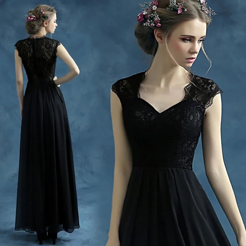 2024 New Summer Black See-through Backless Evening Dress Annual Meeting Performance Women's Fashion Wedding Dress