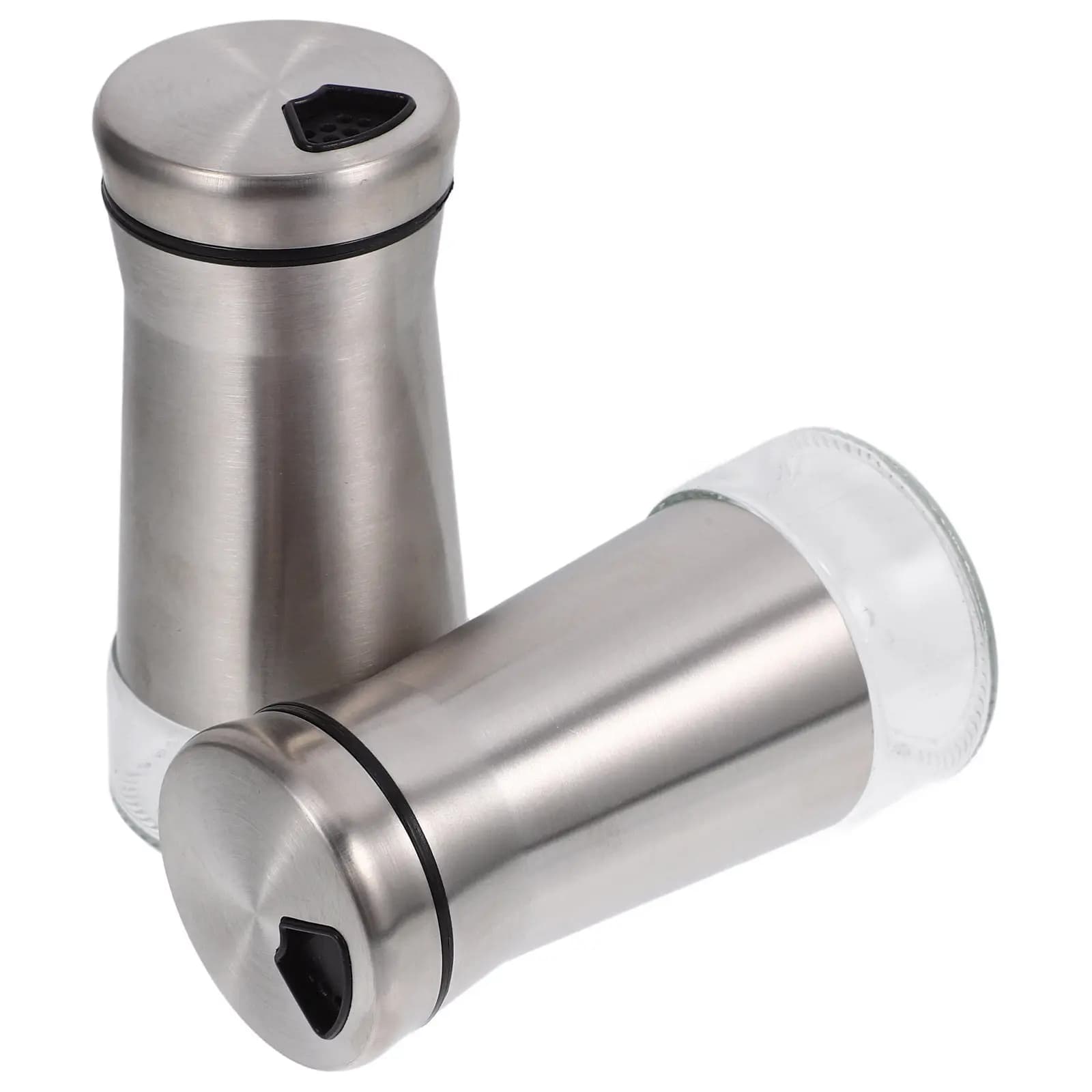 Set di 2 shaker per sale e pepe, dispenser portatile per condimenti, bottiglia per condimenti da cucina, contenitore multiuso per spezie, per il campeggio