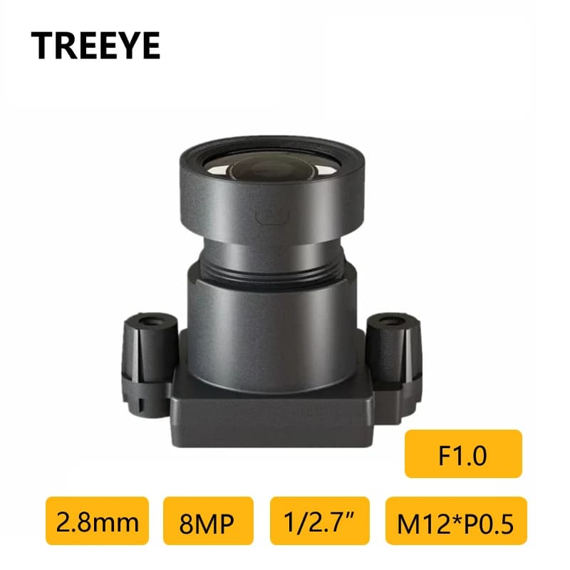 Black Light F1.0 HD 8MP 2.8mm Goal 1/2.7 "8.0Megapixel Color CCTV Goal 650nm IR M12 Mount Goal for Video Security Camera