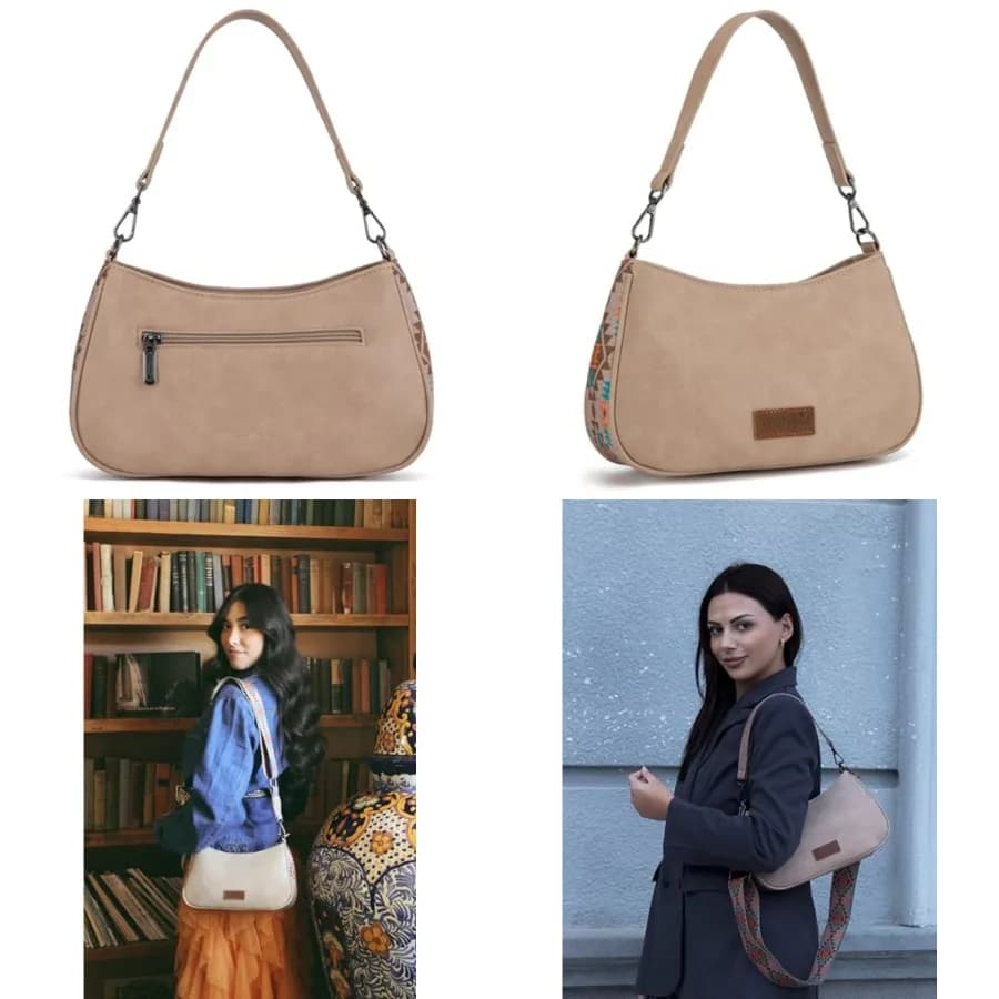 Borsa a Tracolla Wrangler Western per Donne, Piccola Borsa Aztec Hobo con Tracolla Staccabile
