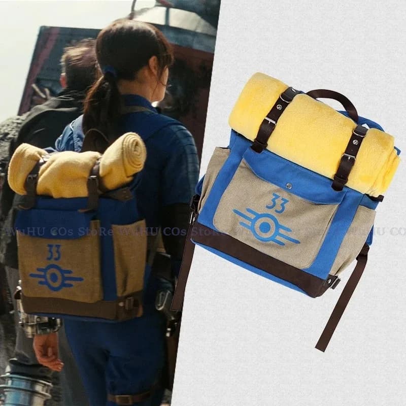 Nene 2025 Autunno Cos Out Costume Cosplay Vault 33 Donna Maschio Survivor Lucy Zaino Borsa con coperta Donna Uomo Hallowen Parte