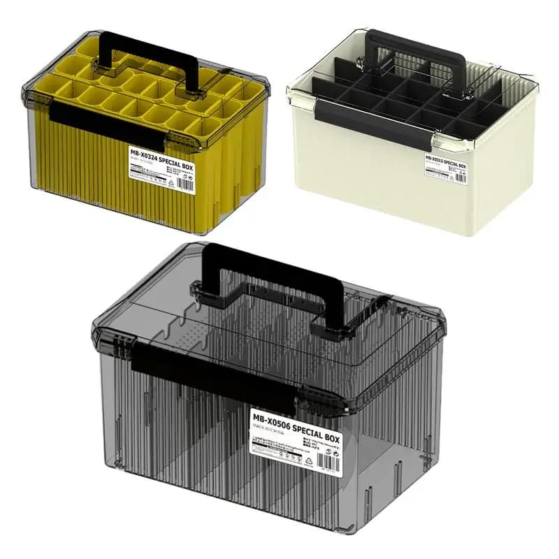 Box for fishing baits Fishing baits Container for hooks Rectangular wooden shrimp box Multiple compartments Fishing bag