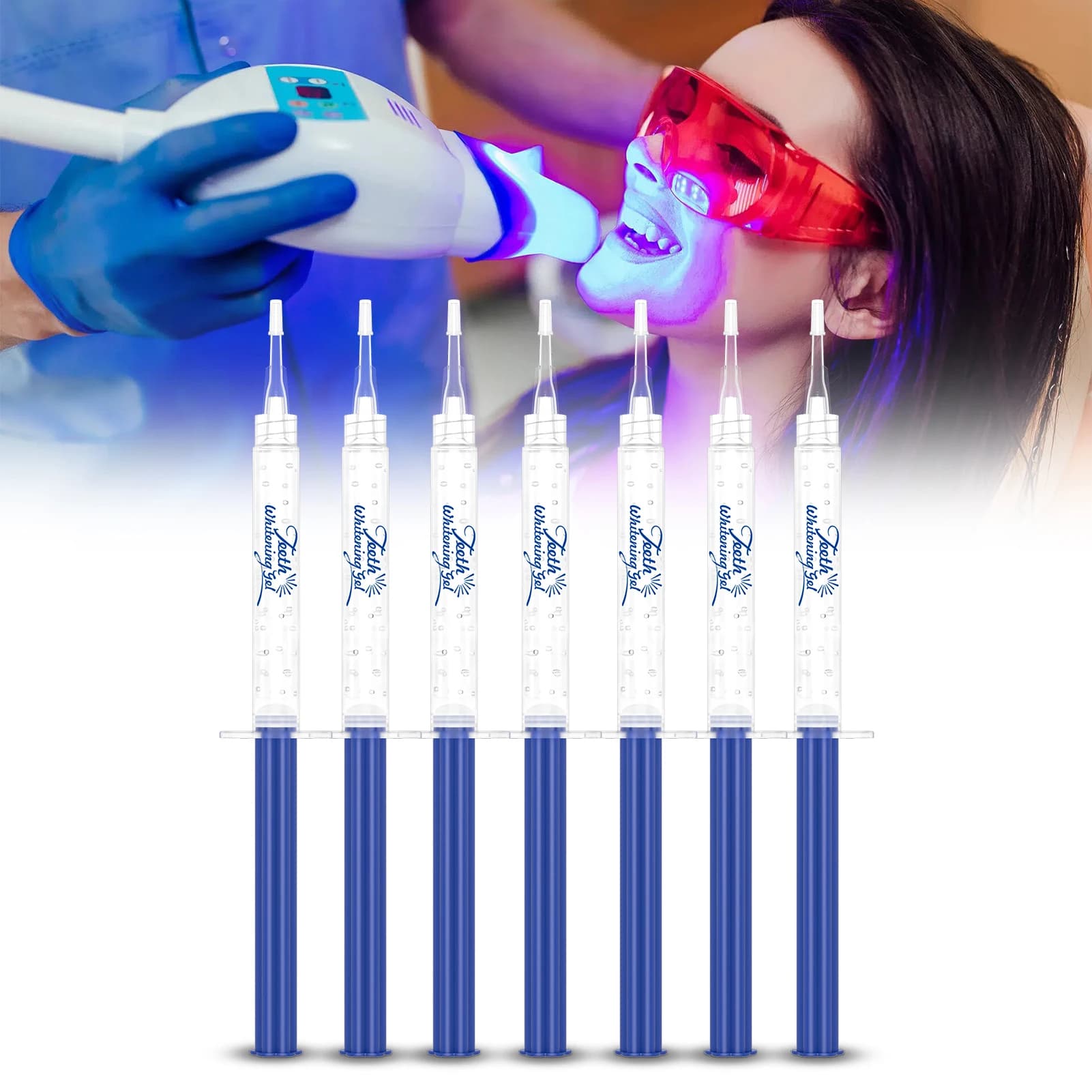 Teeth whitening gel 35% caramide peroxide Dental bleach gel Oral hygiene Whitening Teeth whitening gel Professional cleaning 3mlX7pcs
