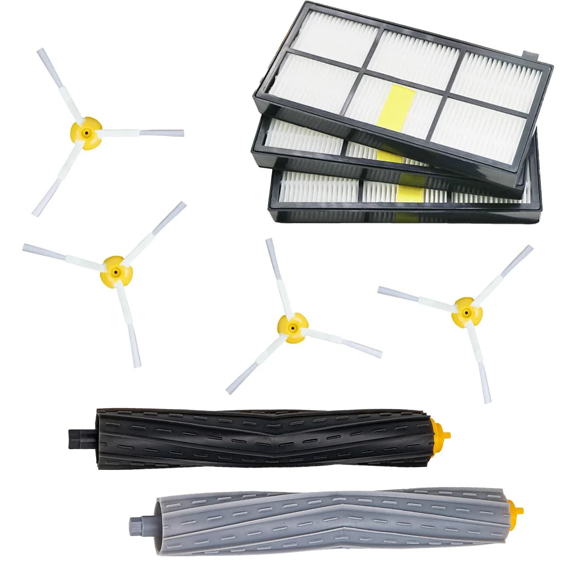 Vacuum Cleaner Parts Suitable for IRobot Roomba Kit Series 800 860 865 866 870 871 880 885 886 890 900 960 966 980 - Brushes and