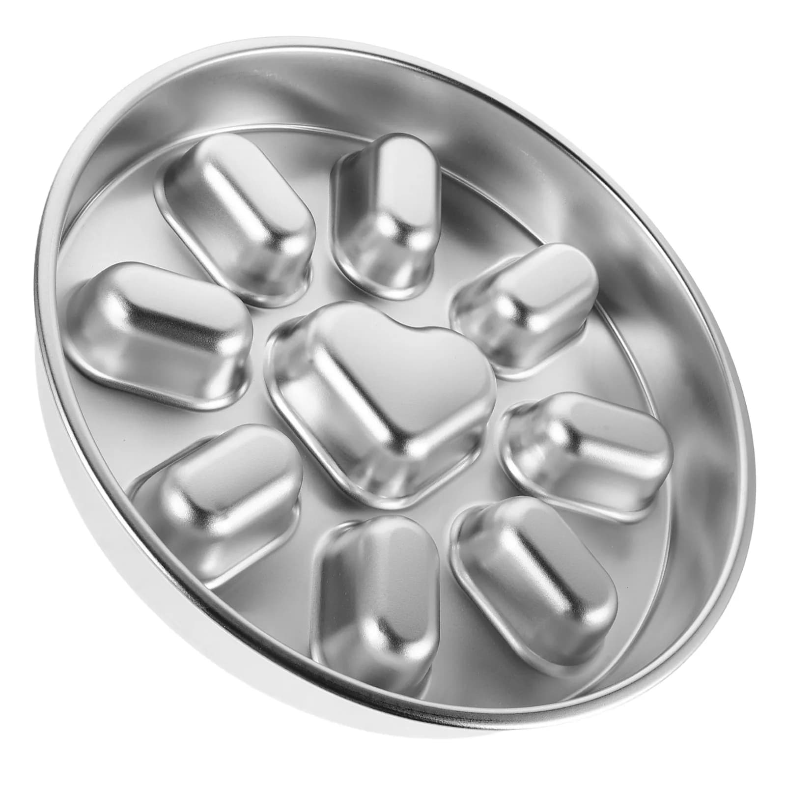 Stainless Steel Slow Feeder Dog Bowl Metal Non-Slip Puzzle Feeding Dish Slow Eating Bowl for Puppies Cats Pet Supplies Food