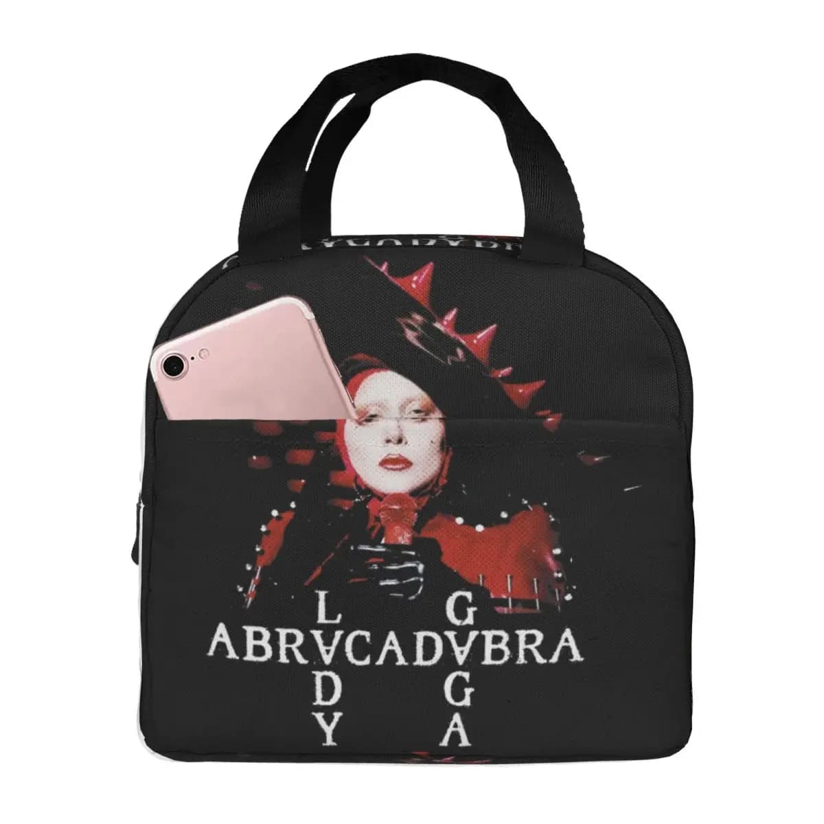 Lady Gaga ABRACADABRA Mother Insulated Lunch Bag Cooler Bag Meal Container High Capacity Tote Lunch Box Food Bag Beach Travel