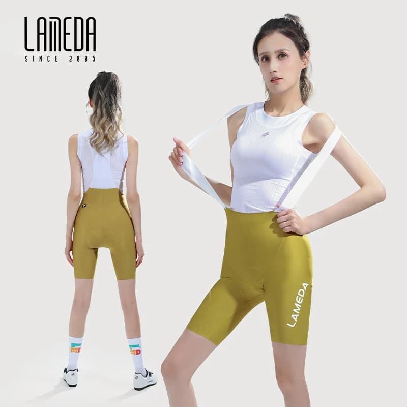 LAMEDA Cycling Shorts UPF50 + Solar Protection Women's Spring Summer with Sponge Cushion Breathable MTB Road Bike Shorts