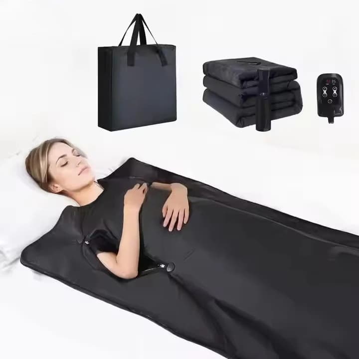 Coperta Sauna a Infrarossi Portatile Fuerle per Uso Domestico, Sauna Verticale per il Corpo