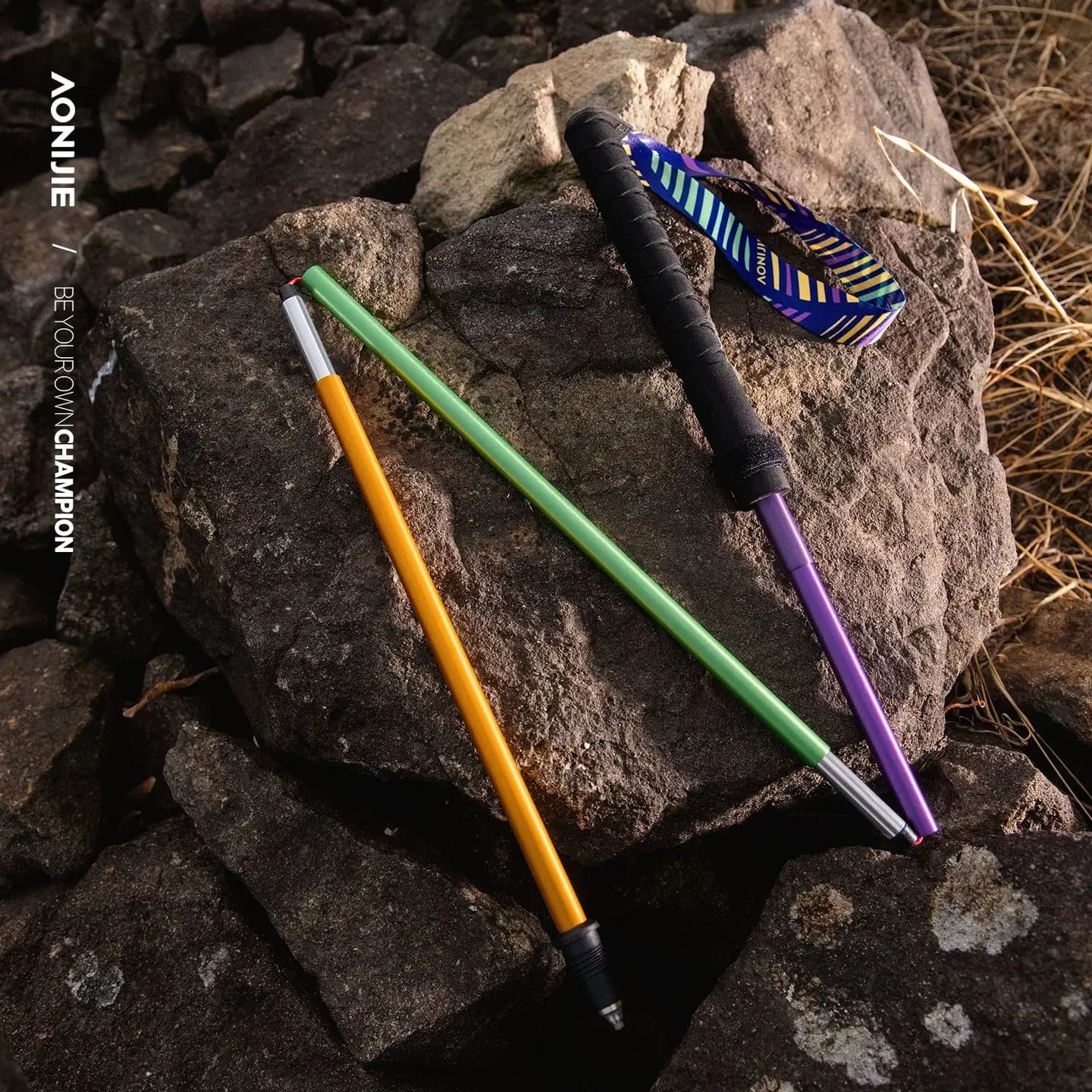 AONIJIE E4201 Trail Running Canes Trekking Poles Aluminium Ultralight Folding Climbing Stick Camping Hiking Poles Walking Stick
