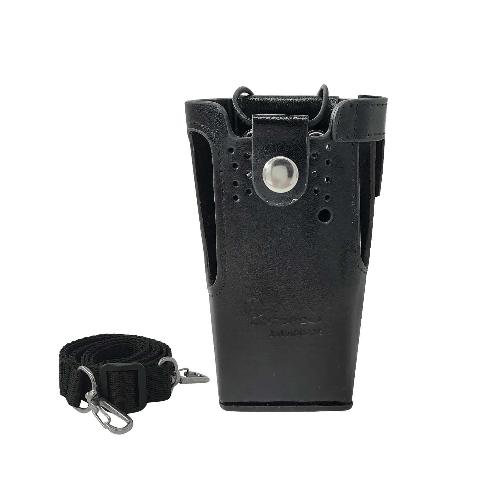 Custodia da trasporto in pelle rigida di ricambio per walkie talkie per radio bidirezionale GP340 HT750