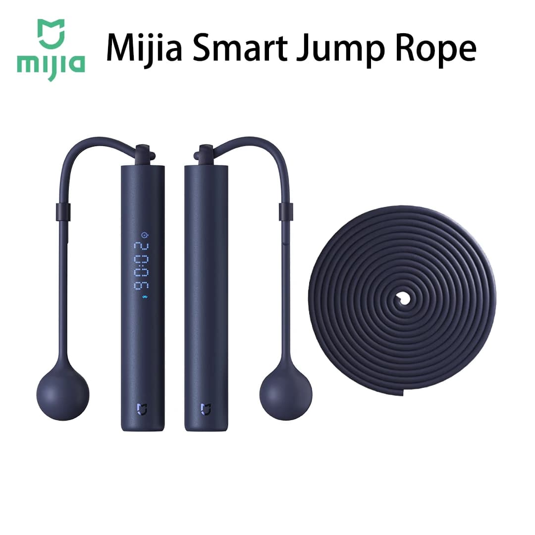 Corda per Saltare Intelligente Mijia con Contatore e App Fitness, Calcolo Calorie Regolabile, Professionale per Sport e Fitness