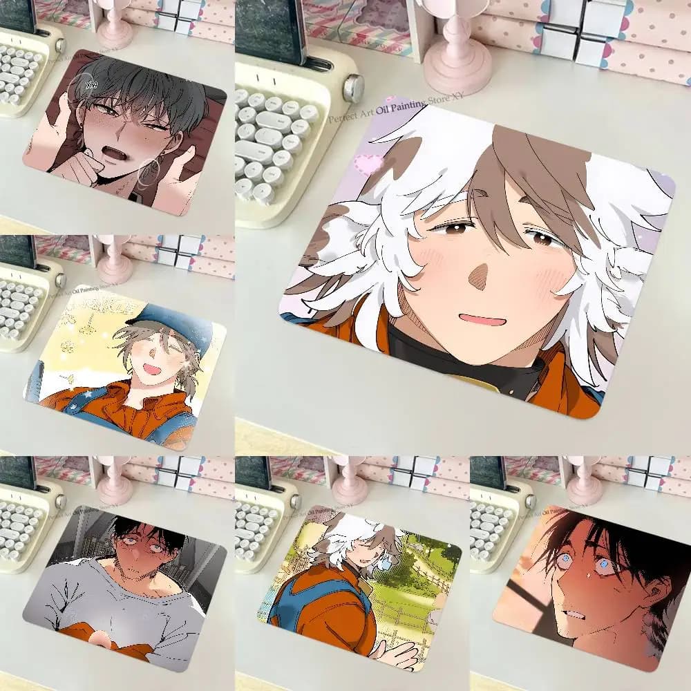 Manhwa Mr As Farm Mousepad Tappetino per mouse piccolo LockEdge per giocatori Tappetino per scrivania per computer Rettangolare in gomma antiscivolo