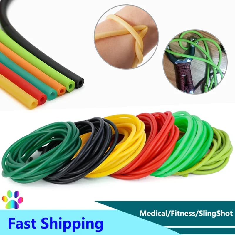 13/5/10m Multi Colore Natura Lattice Tubo di Gomma Tubo Elastico Chirurgico Medico Fucile Fascia Fionda Catapulta Tubo Cintura di Tensione