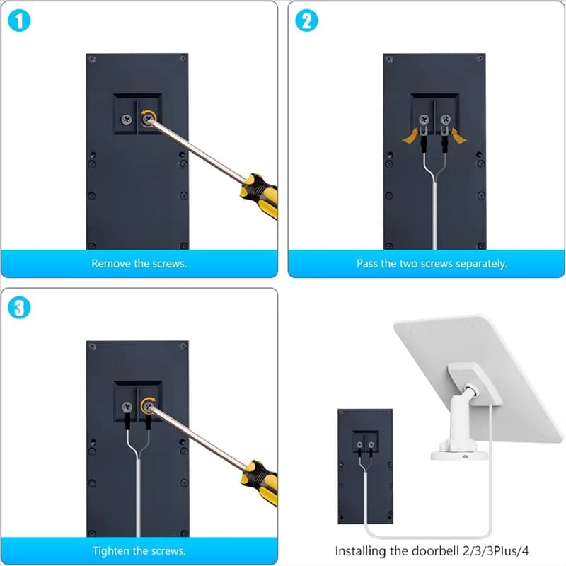 Pannello solare per campanello ad anello, pannello solare da 5 W per campanello video ad anello 2, videocitofono 3, videocitofono 3+-B61B