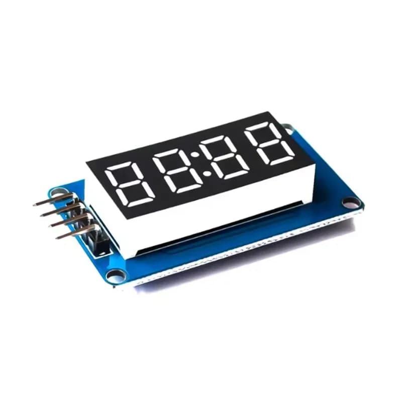 Modulo Display LED TM1637 per Arduino, 7 Segmenti, 4 Cifre, 0.36 Pollici, Orologio Rosso, Tubo Digitale Anodico, Scheda Driver Seriale a Quattro Canali