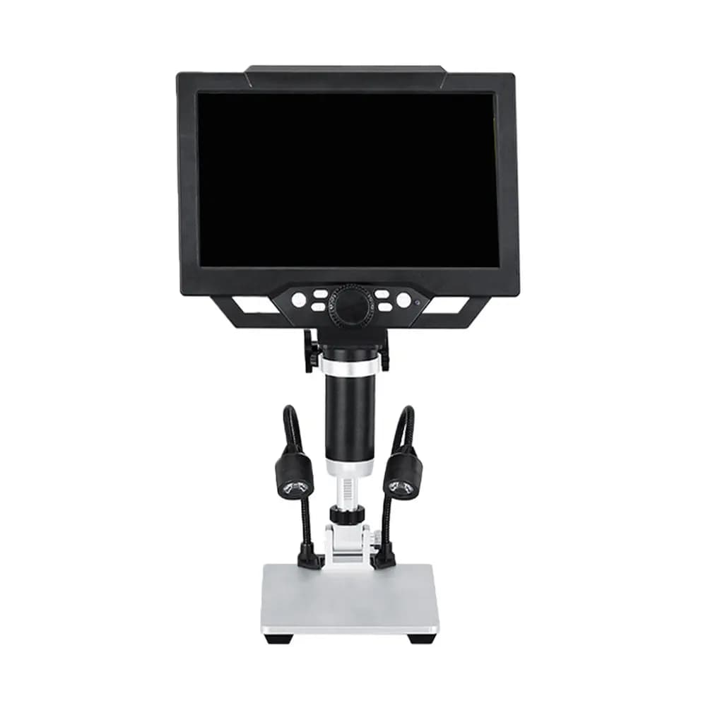 Microscopio Digitale 9 Pollici 16Mp con Schermo LCD e Uscita USB per Riparazioni Elettroniche e Lente d'Ingrandimento per Monete con Risoluzione HD 1080P Wireless