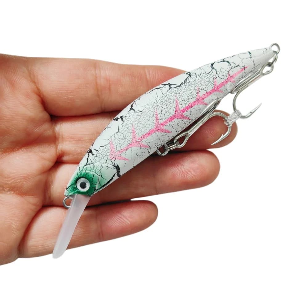 MUKUN Esca Artificiale Affondante da 110mm 30g per Lanci Lunghi, Effetto Minnow, per Pesca in Acqua Salata e Dolce