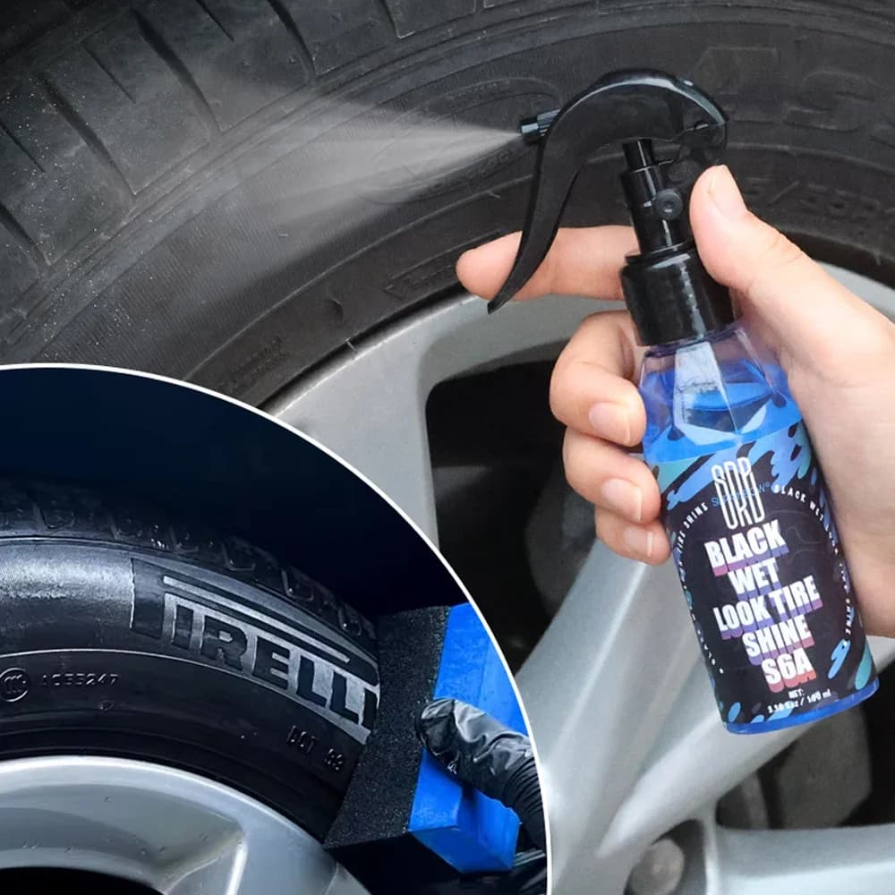 Agente di rivestimento per pneumatici per auto pulizia dei pneumatici in gomma Retreading Dressing Spray Anti Cracking strumento di riparazione dei pneumatici in cera di protezione a lunga durata