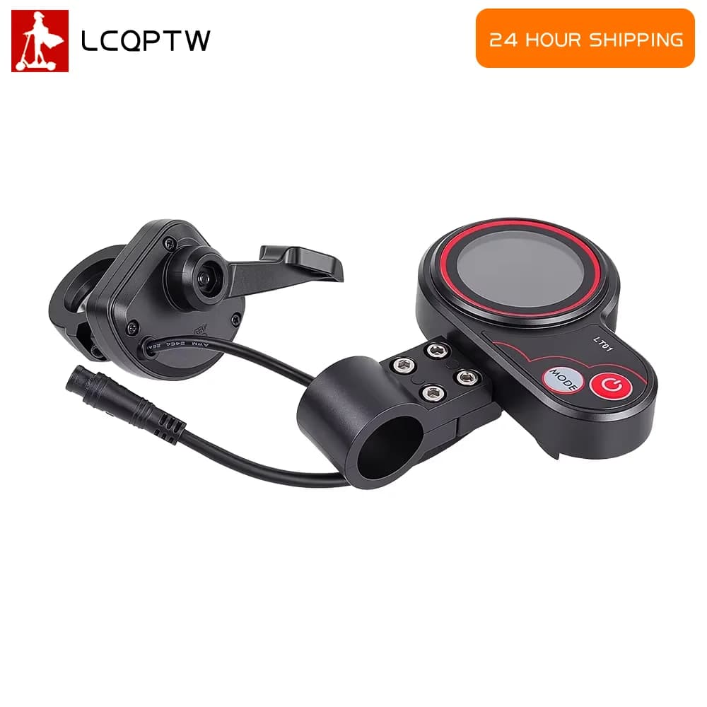 LT01 6PIN LCD Dashboard Display Meter Thumb Throttle Assembly for Kaabo Mantis 8 10 for Zero 8 9 10 8X 10X Electric Scooter Part