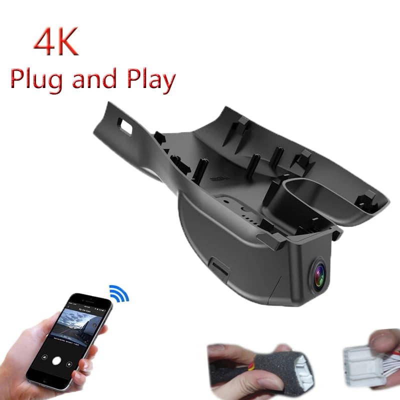 4K Plug And Play For Roewe RX3 2021 2022 Car Wifi DVR Video Parking Camera Dash Cam Night Vision FHD 2160P