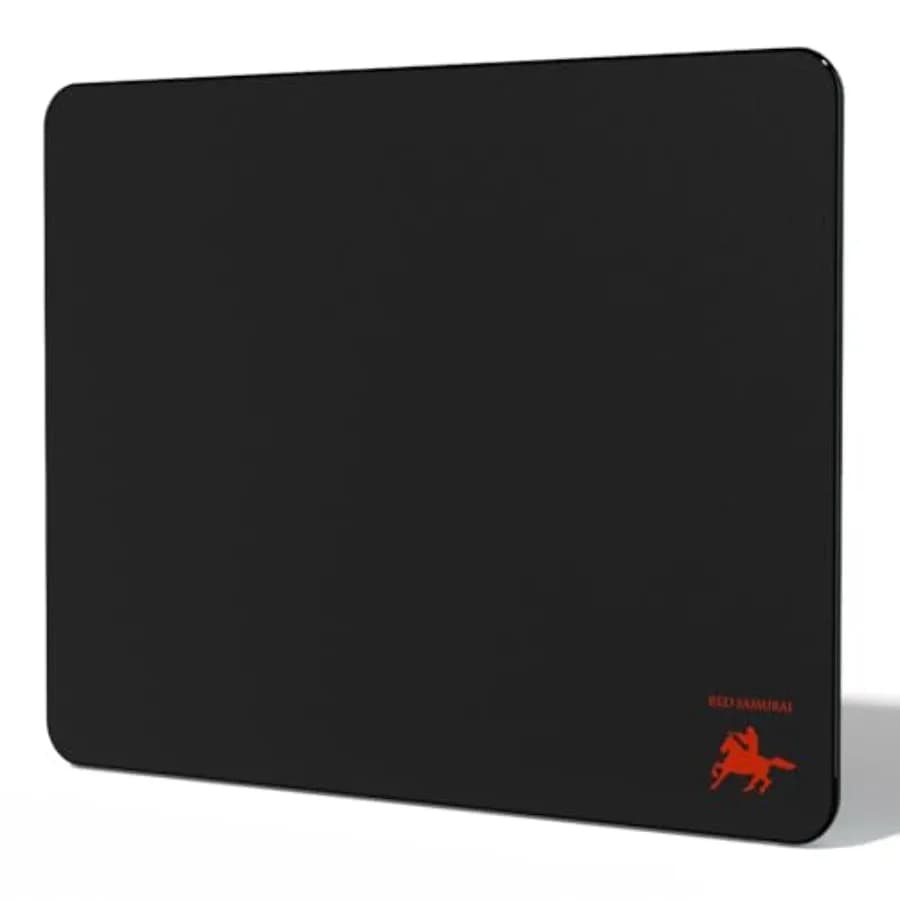 Tappetino per Mouse in Vetro per Gaming, Ultra-Sottile 2mm, Tappetino per Mouse da Gioco per Esport 12.2"x16.1", Vetro Temperato Ultra-Liscio AF S