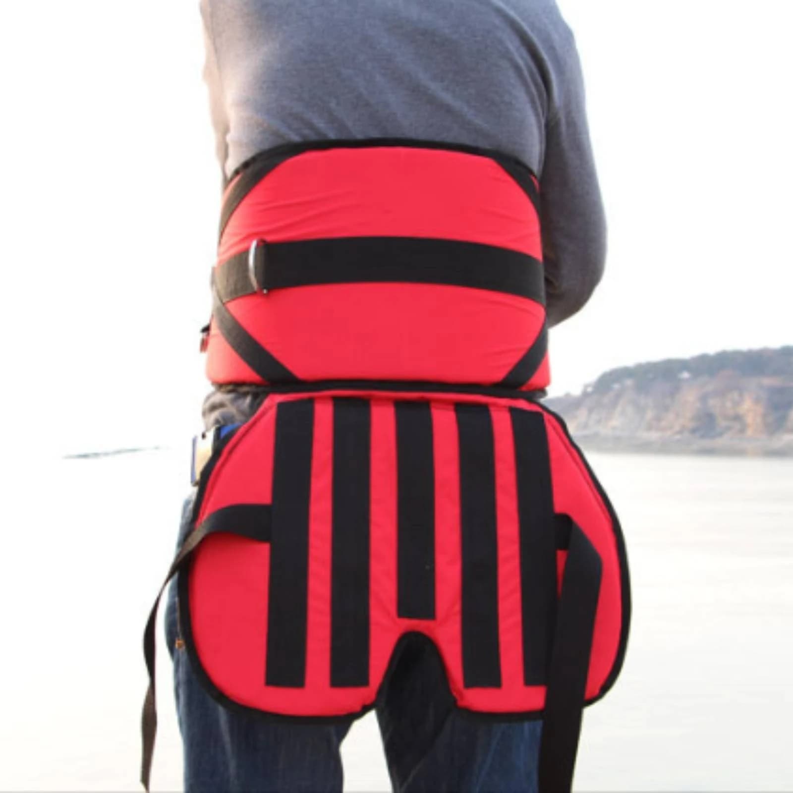Fishing Waist Belt with Seat Cushion Long-Lasting Fishing Fight Belt with Rod Holder Waist Rod Support Holder Comfortable