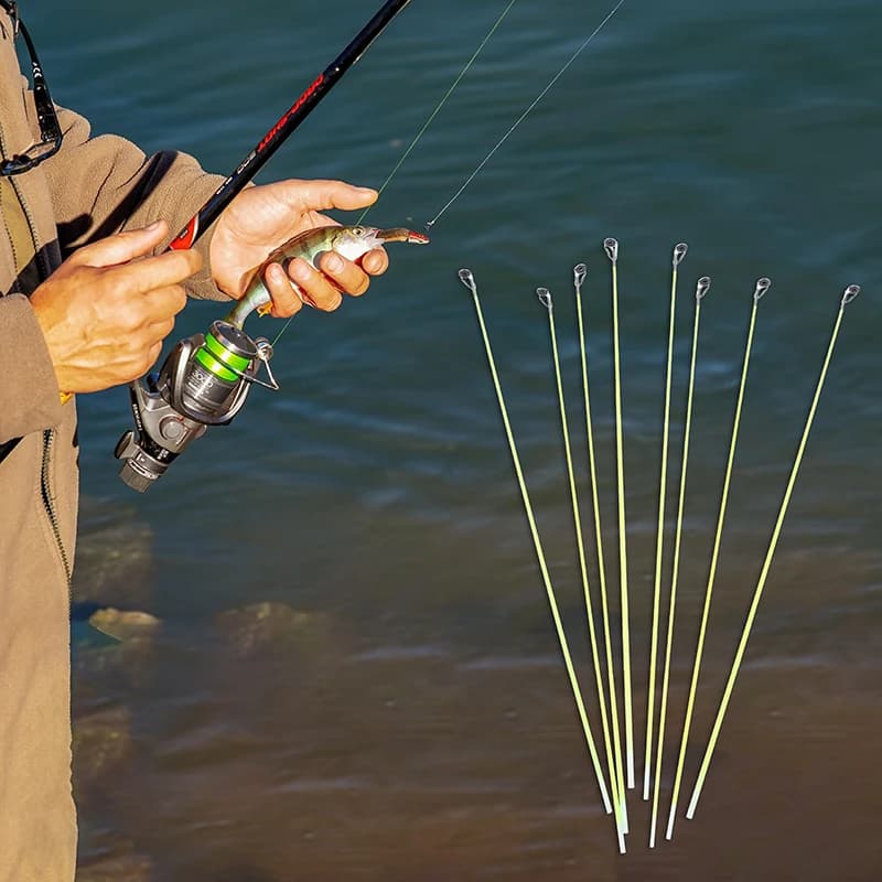 5 Pz 42 CM Boat/Raft Spare Rod Coda Glass Fiber Refit Replacement Fishing Rod with Top Ring Fishing Tools