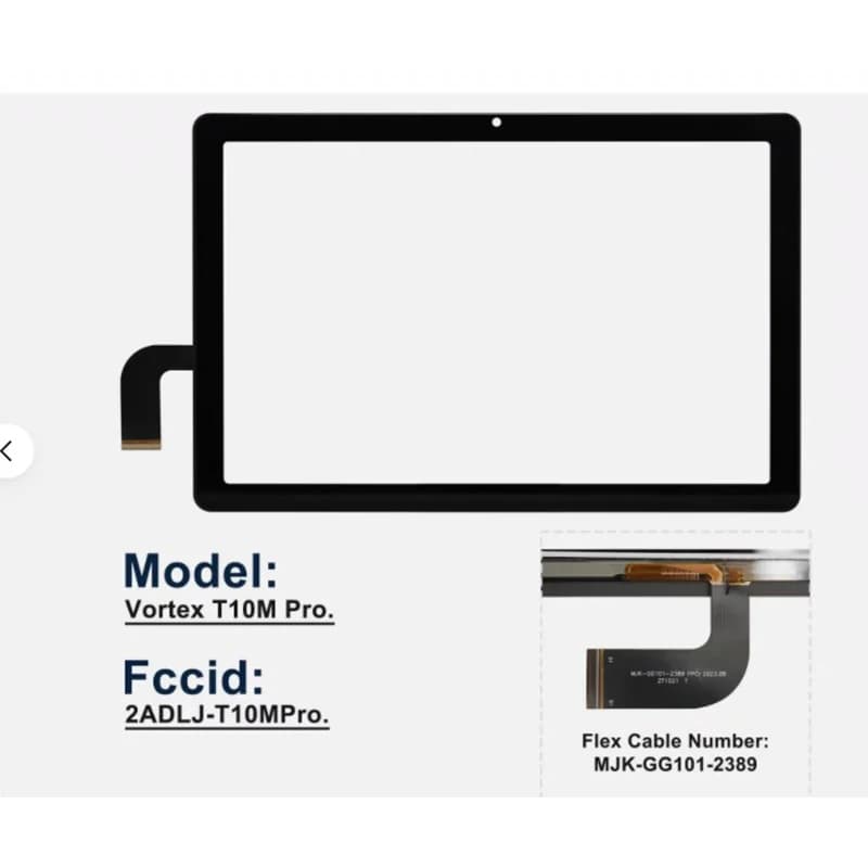 10.1 "8" Vortex Tab 10 T10M Pro Plus T10 Tablet Touch Screen Tab 8 schermo esterno digitalizzatore capacitivo sensore pannello di ricambio