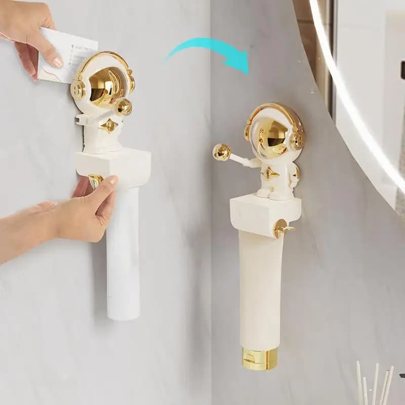 Porta dentifricio a parete Dispenser di dentifricio a parete Supporto per rack Organizzatore per bambini Bancone del bagno Bagno Famiglia Rv Uso