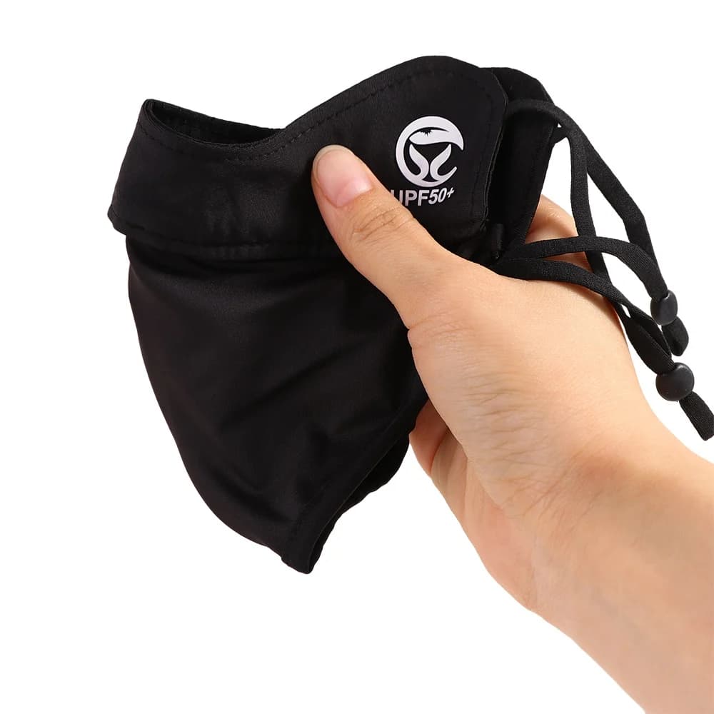 Maschera Estiva da Esterno, Sciarpa Viso per Escursionismo, Velo Protettivo Solare, Sciarpa Viso Monocolore, Maschera Viso in Seta Ghiaccio, Maschera Gini, Copriviso