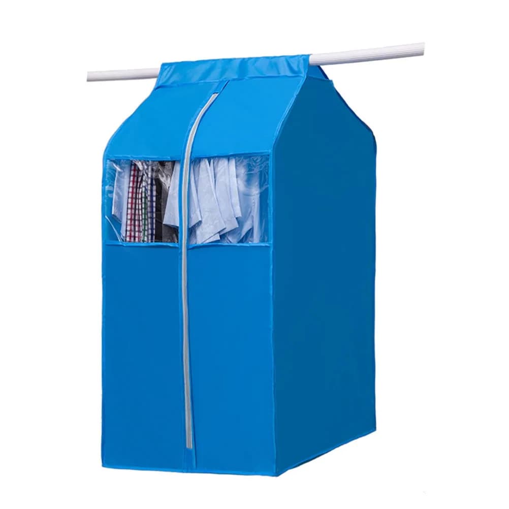Garment Cover 420D Nylon Oxford Fabric Storage Bag Clothing Organizer Wardrobe Dustproof Breathable Protector Cover Zip Window
