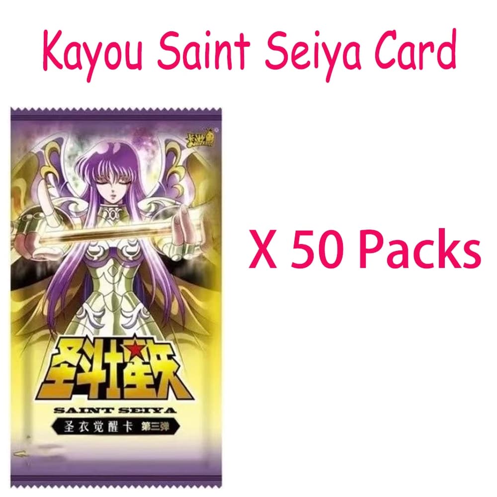 Carte Kayou Saint Seiya 50 confezioni Tier4Wave3 No Box Anime Card TCG Athena Marin Shaina Carte da gioco da collezione Toy & Regali per hobby