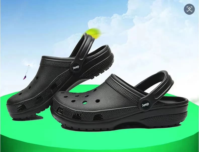 2026 Jeep logo EVA summer sandals and slippers. Hip hop style beach shoes, fashionable and breathable, non slip and wear-resista