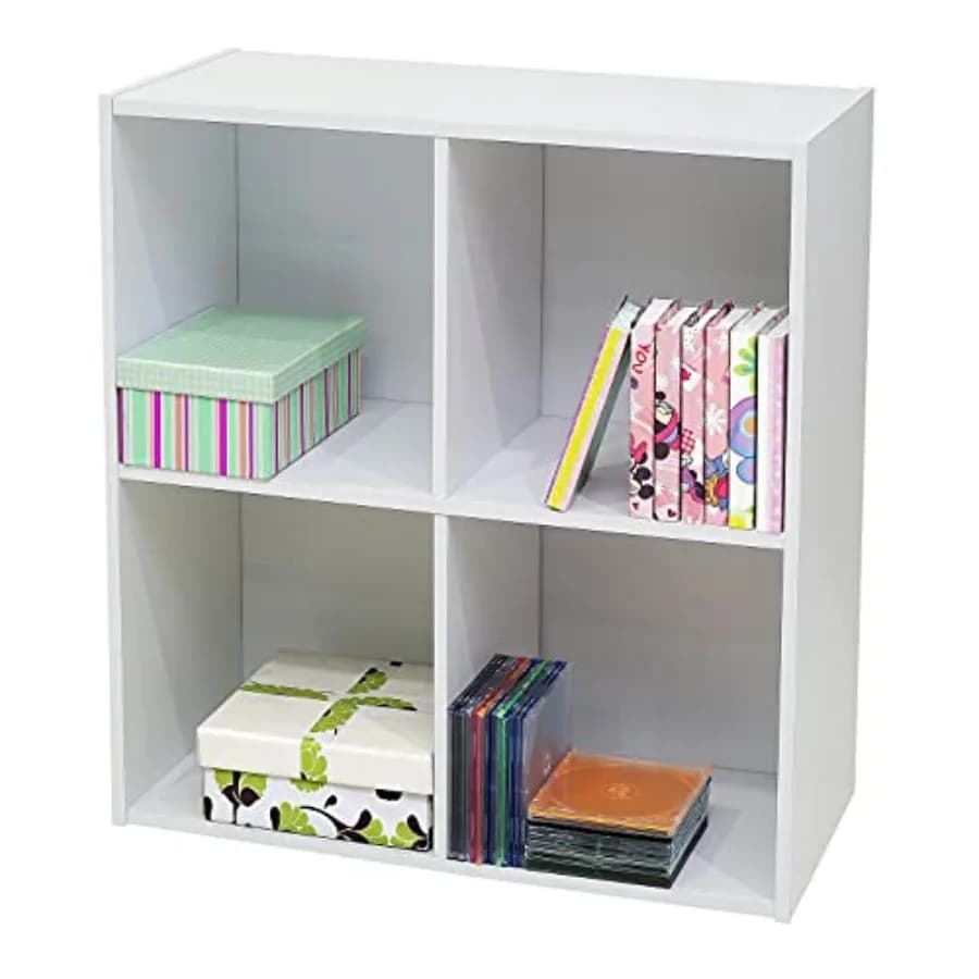 Libreria a 4 cubi, scaffale, organizer per riporre oggetti