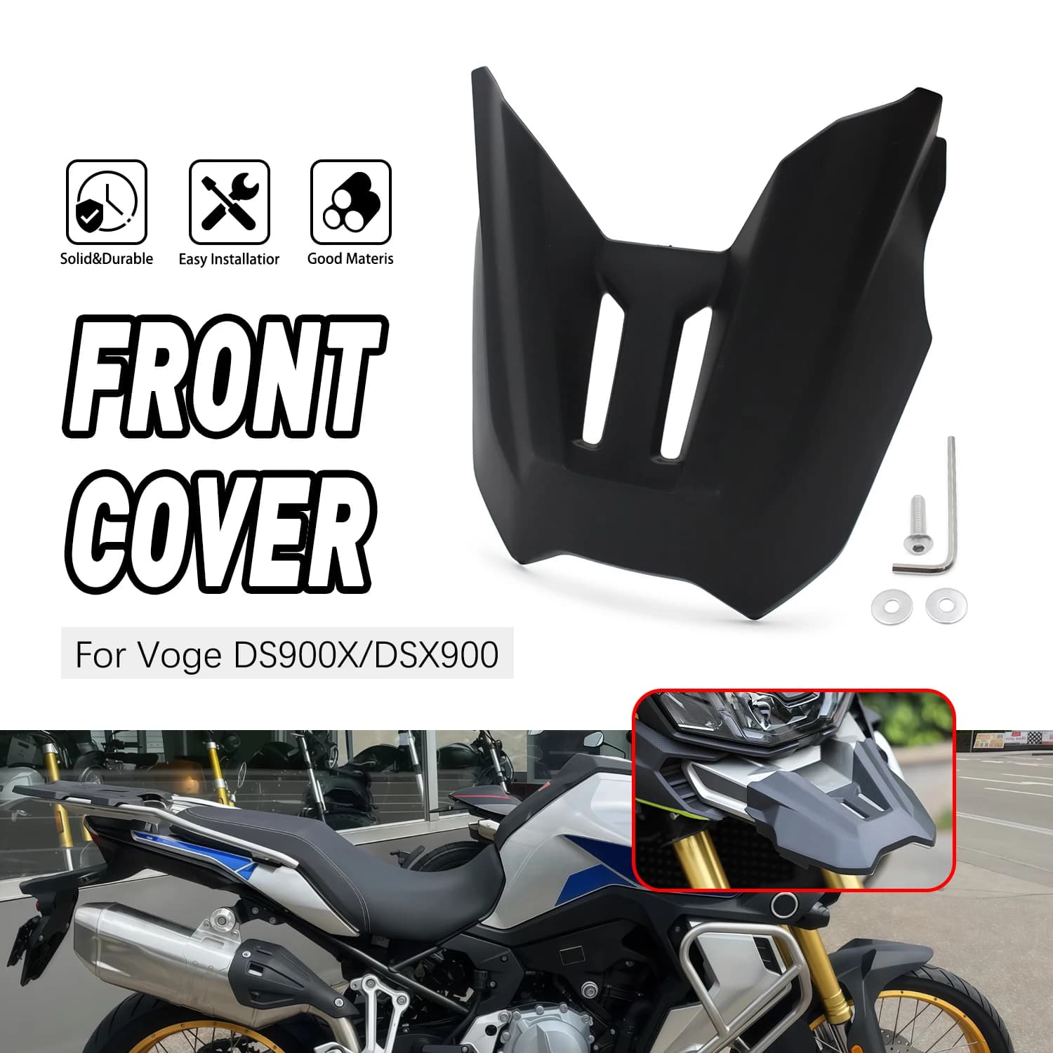 Moto Carenatura Anteriore Cowl Per VOGE DS 900X DS900X DSX900 900 DSX 900 2024-2025 Parafango Becco Ruota Extender Estensione Della Copertura