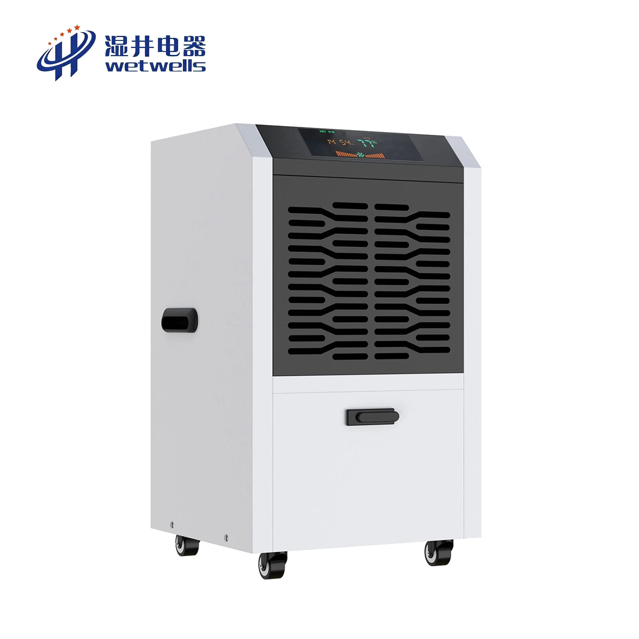 WETWELLS MCH-756B Nuovo Deumidificatore Elettrico 800W 56L/G 220V 45dB per Uso Domestico e Industriale, Vendita Diretta dal Produttore, Garanzia 1 Anno