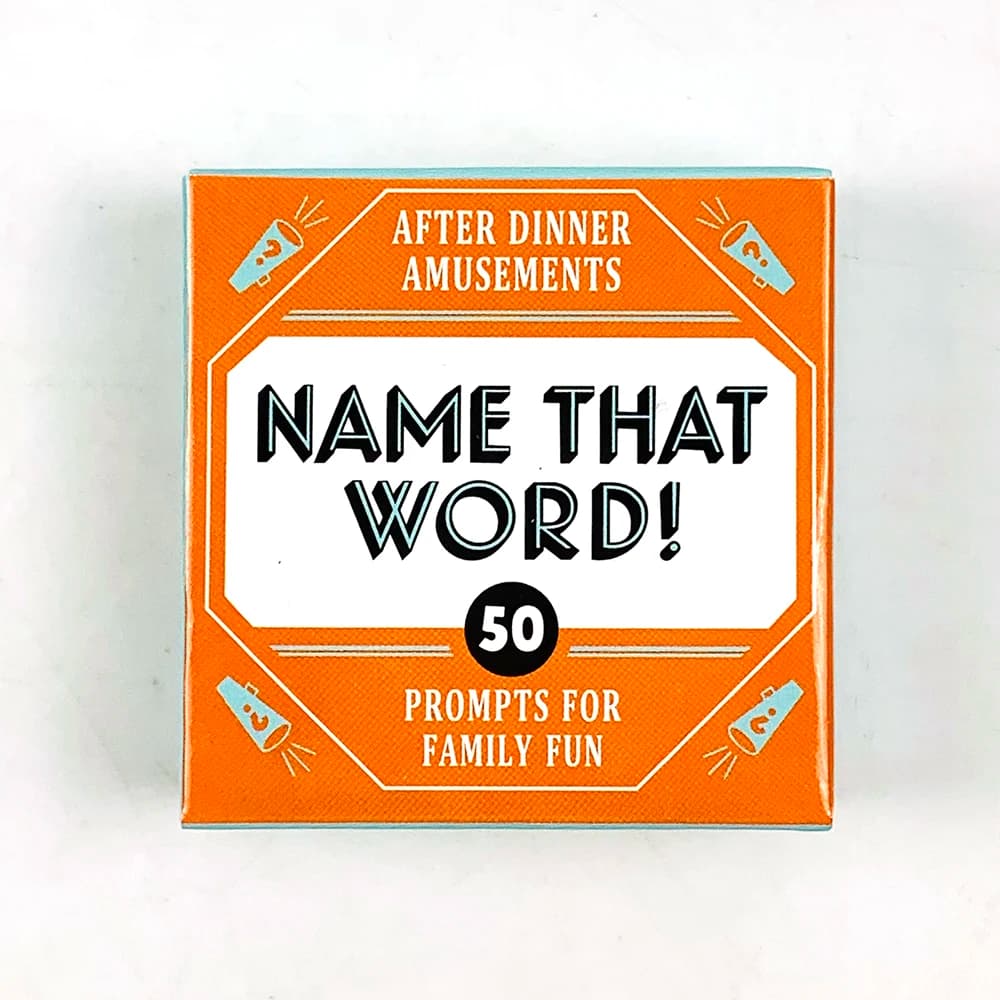 Carte da gioco di dimensioni mini "Nome che parola! "Gioco di carte da 51 pezzi Gioco di carte per riunioni di famiglia Gioco da campeggio per avventure con fiori a cuore vero