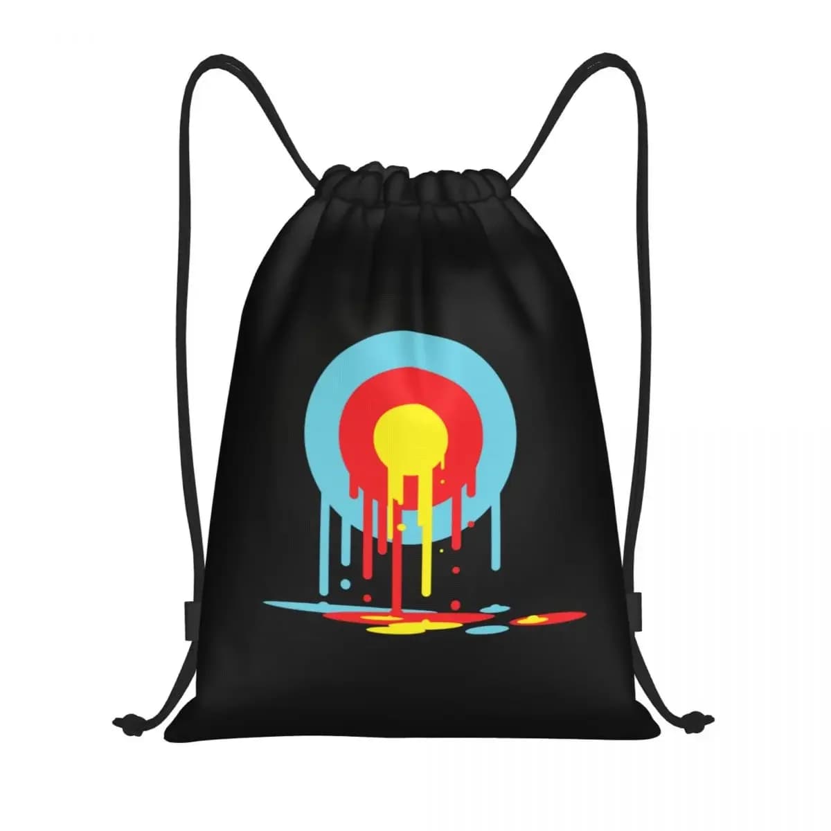 Borse con coulisse per bersaglio piangente personalizzate per zaini da allenamento per yoga Donna Uomo Tiro con l'arco Archer Freccette Sparare Sport Palestra Sackpack